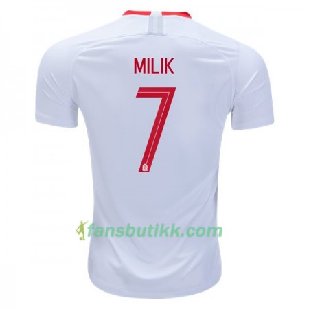 Fotball-VM 2018 Polen drakt Milik 7 Hjemmetrøye